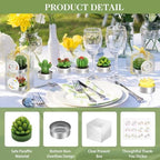 36 Pcs Succulent Candles Party Favors, Mini Cactus Tealight Candles Bulk - Image 5