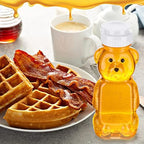 Thenshop 36 Pcs 8 oz Plastic Honey Bear Bottle Clear Squeeze, White Lid - Image 5