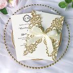 ponatia 25PCS Laser Cut Invitation Pocket with Envelopes - Image 3