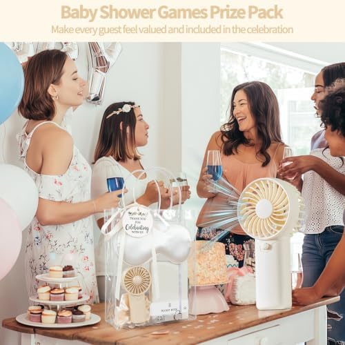 6 Set Bridal Shower Prizes for Game Winners, Summer Handheld Fan Favor - Image 6