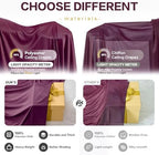 10ft×15ft Burgundy Backdrop Curtain for Wedding Parties - Image 5