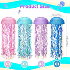 Baquler Set of 12 Jellyfish Party Decoration Soft Colors Paper Lanterns - Image 3