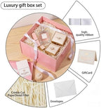 UoeRing 4 Pcs Large Gift Box Matte Pink 12x12x11 Inch with Lid - Image 2