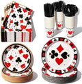 400 Pcs Disposable Casino Tableware Set for 50 Guests by COSINIA