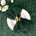 Cupuamon 50 Pack Cheesecloth Napkins 20x20 Inch Dinner Table Napkins Boho Washable Rustic Gauze Napkins Bulk for Wedding Bridal Baby Shower Party Decor (Emerald Green) by Cupuamon