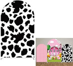 Cow Arch Backdrop Covers Farm Theme Party Arched Stretchy Background for Birthday Parties Decoration Baby Shower Kids Photo Booth Double-Sided Arched Props GX-247-3x6.5ft by Iydamc