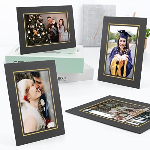Golden State Art, Paper Picture Frames, 4X6, Black Gold Lining, 100 Pack - Image 3