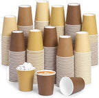 300 Pack 8 oz Gradient Brown Disposable Paper Cups for Thanksgiving Party by Mimorou