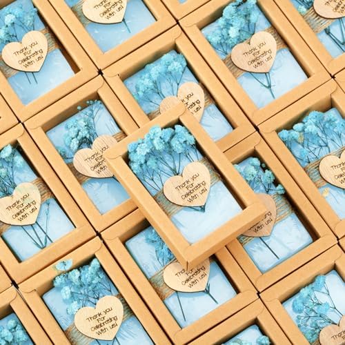Demissle 30 Pcs Mini Scent Soap Party Favor Baby Shower Favor, Blue, Fresh by Demissle