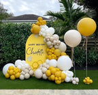Sweet Honeycomb Arch Backdrop Cover Yellow Girls Baby Shower Arch Stand Spandex Fabric Cover Bees Birthday Party Parties Dessert Decorations Prop (4X7.2ft,G3956) - Image 4