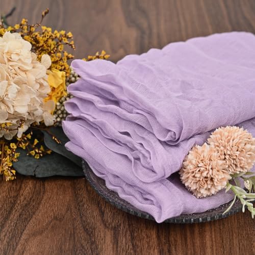 fani 100 Pack Gauze Cheesecloth Napkins, 20 x 20 in, Lavender - Image 5