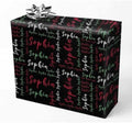 AOFUN Personalized Wrapping Paper with Name/Text Wrapping Paper Roll with Printed Name Christmas Wrapping Supplies Valentines Paper 3 Rolls 58" x 23" by Unknown