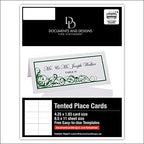 Scribble Vintage Swirl Printable Place Cards, Hunter Green, Set of 150 (25 - Image 6