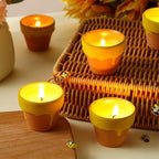 Conelist 48 Sets Bee Themed Candle Set for Baby Shower Party Favors Cute Honey Jar Candle with Thank You Tags Organza Bags Baby Shower Gifts for Guest Gender Reveal Party Decoration Gifts (Yellow) - Image 4