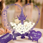 Personalized Quinceanera Guest Book Alternative, Wooden Heart Drop Sign-in - Image 4