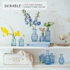 SUPMIND 16P Blue Glass Bud Vases, Small Flower Vases for Table Centerpieces - Image 4