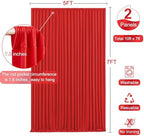 10ft x 7ft Red Backdrop Curtain for Parties Red Wrinkle Free Backdrop Drapes Panels for Wedding Baby Shower Birthday Photo Photography Christmas Polyester Fabric Background Decoration - Image 6