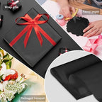 Black Tissue Paper (500 Sheets) for Gift Wrapping, 20 X 30 Inch Packaging Wrapping Tissue Paper Bulk for Floral, Birthday, Christmas, Halloween, DIY Crafts - Image 2