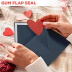 Darling Souvenir A6 Navy-Blue Invitation Envelopes (4 3/4 x 6 1/2) Euro V-Flap 80 LBS Self-Adhesive Perfect for Weddings, Birthday, Baby Shower,Greeting Cards -Packs & Colours Available - Image 2