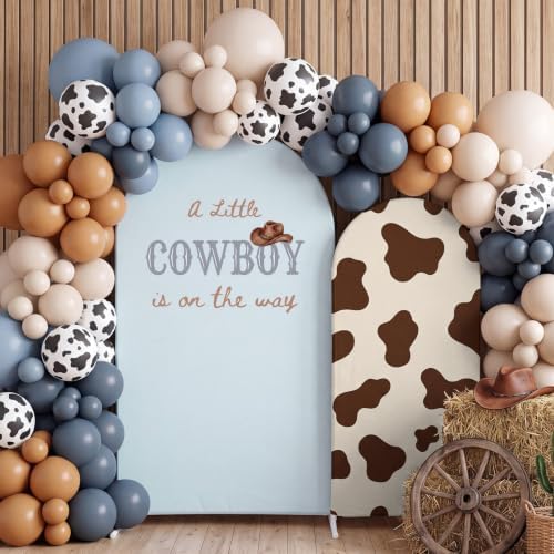 Mindsoft 2 Pcs Cowboy Arch Cover Backdrop, Blue by Mindsoft