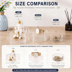 Jerify 6 Pcs Acrylic Riser Display Stands 5.91" 5.12" 3.54", Clear Round - Image 2