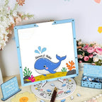 Wedding Guest Book Alternative, Personalized Whale Beach Ocean Keepsake - Image 4