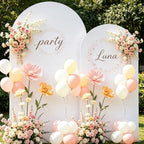 White Arch Cover 7.2 and 6ft Spandex Wedding Arch Backdrop Cover Set of 2 - Image 7