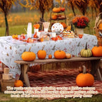 Funnymoom 452 Pcs Fall Pumpkin Party Supplies Tableware Set for 50 Guests - Image 6