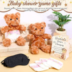 Simgoing 19 Pcs Bear Diaper Changing Game Supplies, Elegant, Dark Brown - Image 6