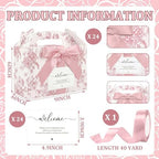 Jaloro 24 Set Pink Chinoiserie Wedding Welcome Boxes 9x6x6 Gable Boxes - Image 2