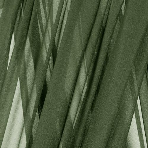 Sheer Gauze Wedding Arch Draping Fabric 29" x 20 FT 4 Panel Moss Green - Image 5