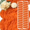 30 Pack Orange Cheesecloth Table Runner 17 x 108 inch Cheese Cloth Table Runners 9ft Orange Table Runner Rustic Romantic Sheer Gauze Runner for Wedding Party Baby Shower Table Decoration by Yorcari