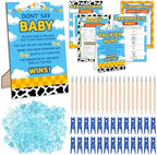 327 Pcs Cartoon Story Baby Shower Game Supply for Girl or Boy Include 200 Activity Card 25 Pencil 1 Don't Say Baby Sign 50 Clothespin 1 Pacifier Hunt Sign 50 Pacifier for Price Is Right Party Decor by WelcometoMinFyberd