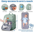 PILLANI Baby Diaper Bag Backpack - Baby Bag for Boys & Girls, Large Waterproof Diaper Backpack - Toddler Diaper Bag with Changing Pad, Boy Baby Shower Gifts for Mom - Newborn Stuff, Baby Essentials - Image 5