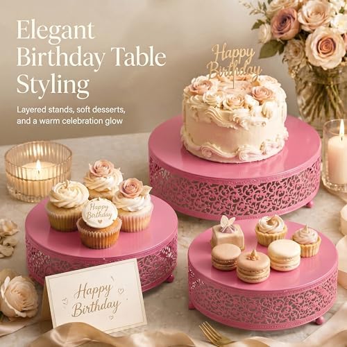 3Pcs Metal Food Risers, Buffet Table Display Stand - Image 5