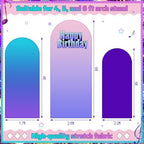 3 Pcs Birthday Arch Backdrop Cover Kpop Theme Photo Background Decoration - Image 3