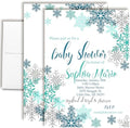 Amanda Creation Custom Baby Shower Invites Boy Snowflake Baby Shower Invitation 20 5x7 Custom Personalized Winter Invites With Envelopes by AmandaCreation