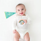 Lucy Darling Petit Milestone Pennants – Baby Monthly Milestone Pennant Flags – Newborn Photo Props & Felt Nursery Decor – Keepsake Banner Set for Baby Photos – Little Kaleidoscope - Image 4