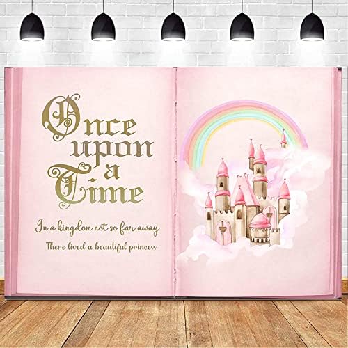 Once Upon a Time Backdrop, Pink Fairytale Castle, 8x6ft - Image 3