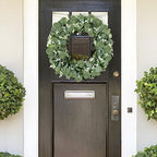 Eucalyptus Garland with White Flowers 4 Packs 5.9Ft Artificial Plants Vines - Image 6
