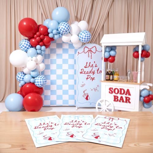 Mindsoft 2 Pcs Ready to Pop Arch Cover Backdrop, Blue - Image 6