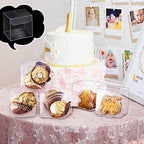 Eaasty 200 Pcs 2 x 2 x 2 Inch Clear Favor Boxes Plastic Treat Gift Boxes - Image 7