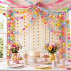 500 Sheet Paper Chain Garland and Crepe Paper Streamers 5pcs Star Garland by Unknown