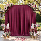 30ftx15ft Burgundy Backdrop Curtains for Parties, Wrinkle Free Polyester Burgundy Photo Backdrop Drapes 6 Panels 15 ft Long Back Drop Cloth for Wedding Birthday Photography Background Party - Image 7