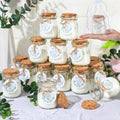 Threlaco 20 Pcs Leaf Baby Shower Favor Candle Glass Jar by Threlaco