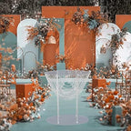 2PCS Acrylic Tabletop Flower Stand, Wedding Crystal Stand Set Table Decorations, 11.8×23.62×26.77Inch Flower Vases for Event Restaurant Hotel Party Centerpieces, Modern Style - Image 7