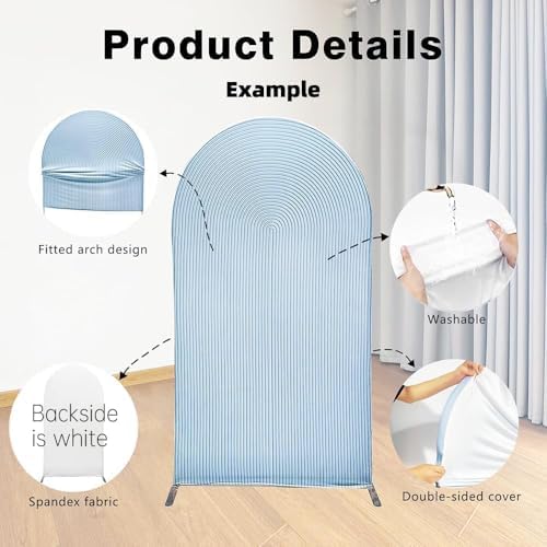 Pink Strawberry Stretchy Arch Cover Backdrop Photo Booth Background Birthday Baby Shower Baptism Party Decoration Curved Top Frame Spandex (GX-2668,5x3ft) - Image 6