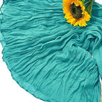 12Pack Teal Green Cheesecloth Table Runner 20x120 inch Gauze Table Runner - Image 5