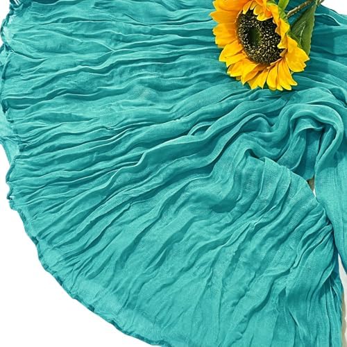 12Pack Teal Green Cheesecloth Table Runner 20x120 inch Gauze Table Runner - Image 5