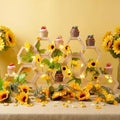 14 Pcs Mini Honeycomb Cupcake Stands,Wood Hexagon Display Holder by Prospura